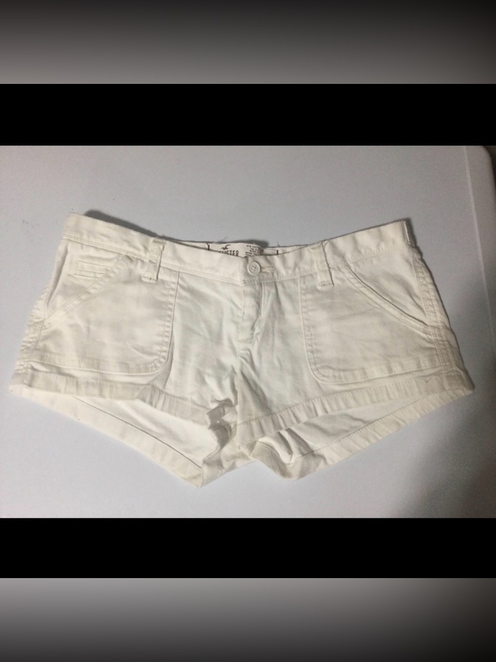 Hollister white shorts